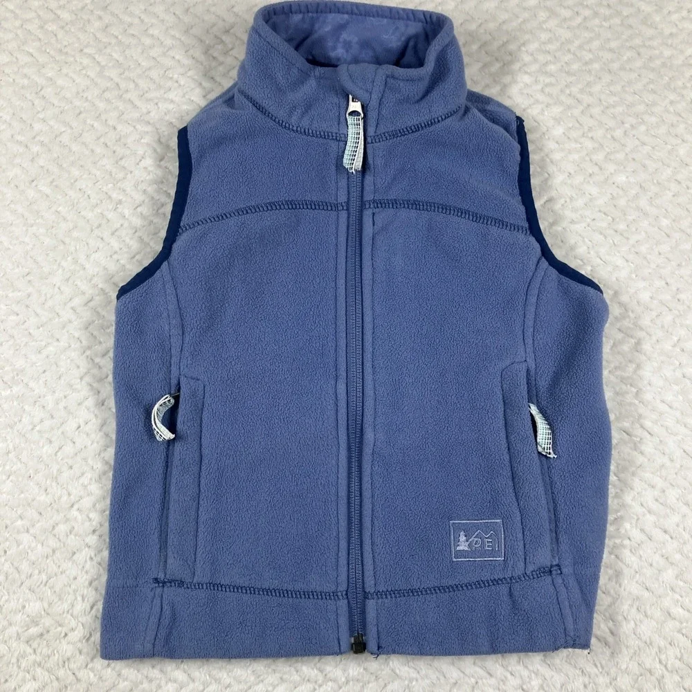 Rei Vest Girls XXS 4/5 Outdoor Lightweight‎ Fleece Hike Camp